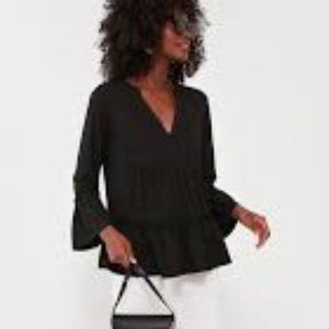 POMANDER PLACE  Black Kenzo Top Small Tuckernuck